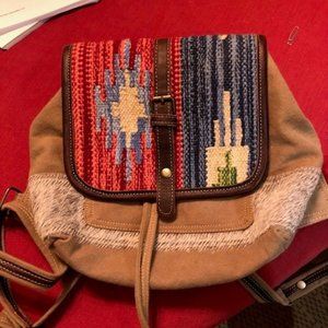 Myra Bag Saddle Blanket/Hide Backpack Purse